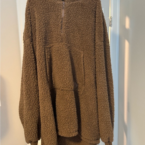 Cozy Brown Sherpa Jacket - Picture 1 of 4